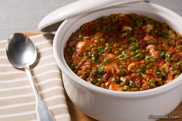 خورش نخود فرنگی