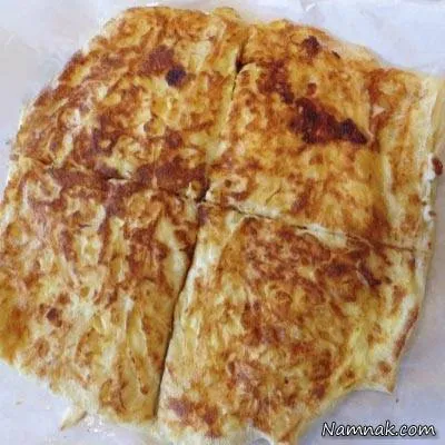 دستور تهیه گوزلمه تخم مرغ و پنیر 