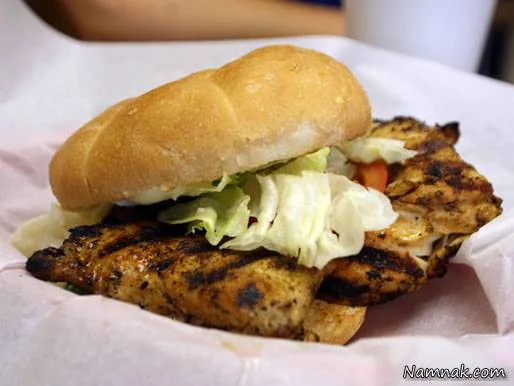 برگر سینه مرغ