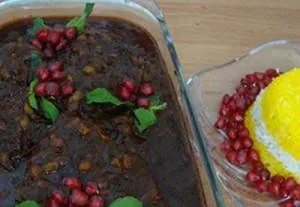 خورش انار و بادمجان