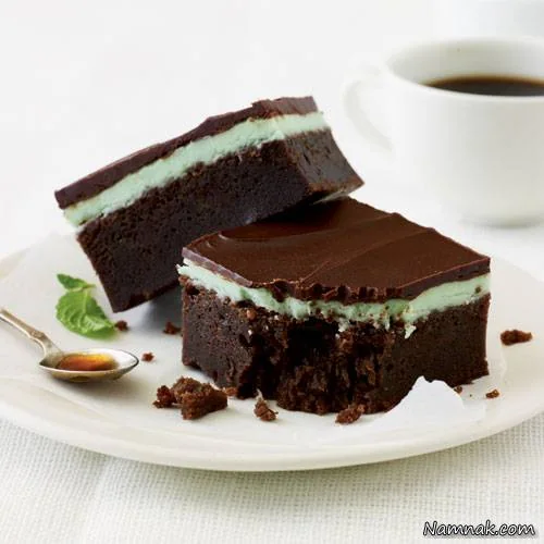  چیز کیک شکلاتی با طعم نعنا