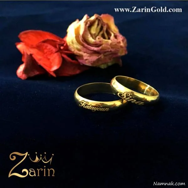 مدل انگشتر اسم طلا