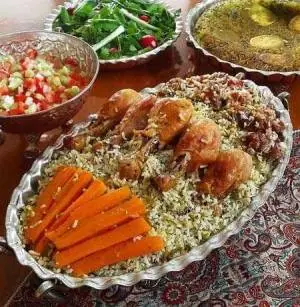 ته چین سبزی پلو ترش