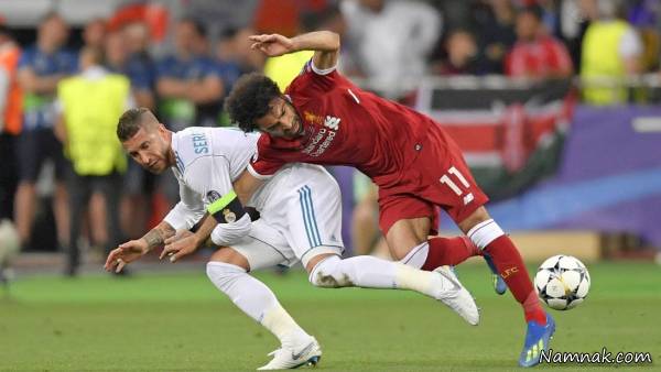 مصدومیت محمد صلاح در فینال لیگ قهرمانان مصدومیت محمد صلاح