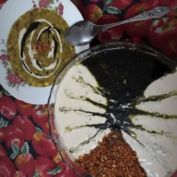 آش جو با کشک