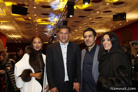 علی دایی در کنار همسرش