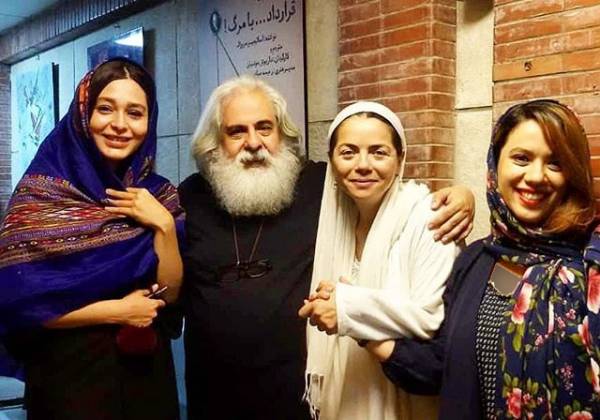  سانیا سالاری در کنار زوج هنرمند