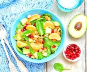 سالاد اسفناج با نارنگی
