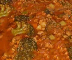 خورش سویا و کلم بروکلی