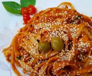 پاستا با گوشت