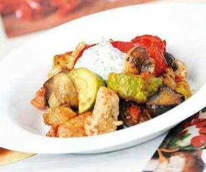 مرغ با راتاتویی 