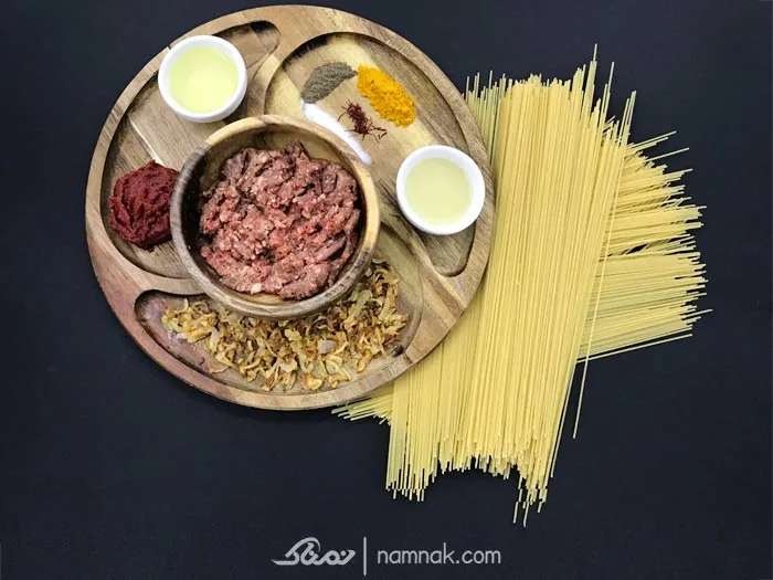 مواد لازم ماکارونی