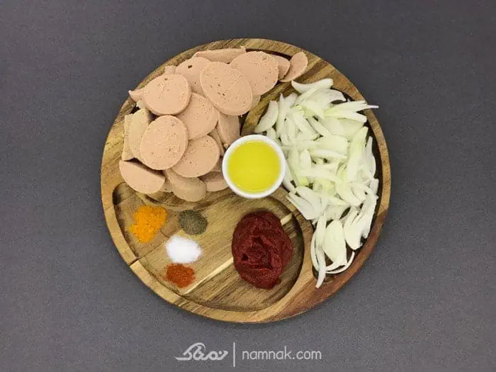 مواد لازم سوسیس بندری
