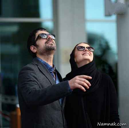 مهدی پاکدل و همسرش