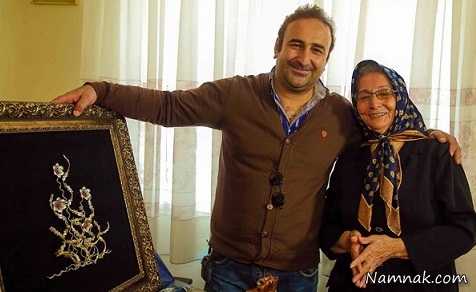 مهران احمدی و مادرش