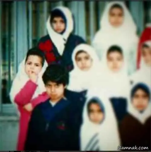ملیکا شریفی نیا در اولین روز مدرسه