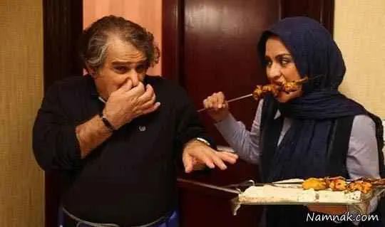 مهدی هاشمی و مریلا زارعی در فیلم رژیم طلایی