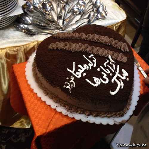 کیک تولد ملیکا شریفی نیا