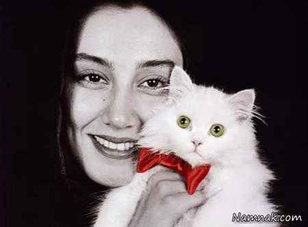 هدیه تهرانی و گربه اش