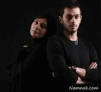 هنگامه قاضیانی در کنار پسرش