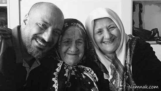 امیرجعفری در کنار مادر و مادربزرگش