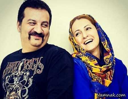 مهراب قاسمخانی و همسرش