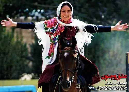 بهاره افشاری سوار بر اسب