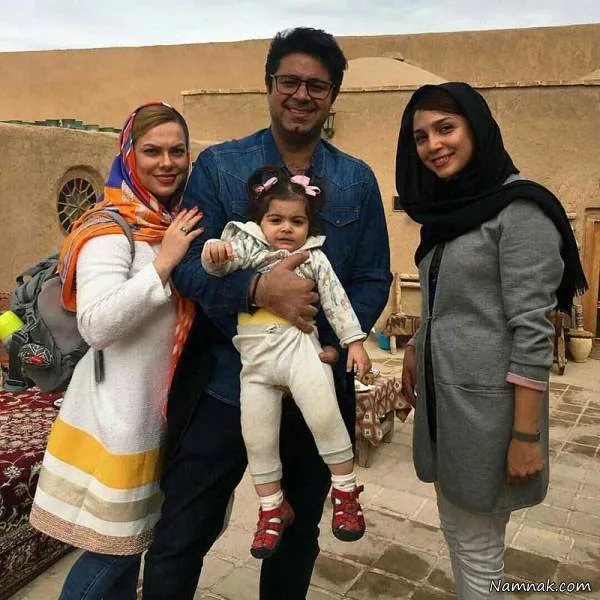 حجت اشرف زاده و همسر و دخترش