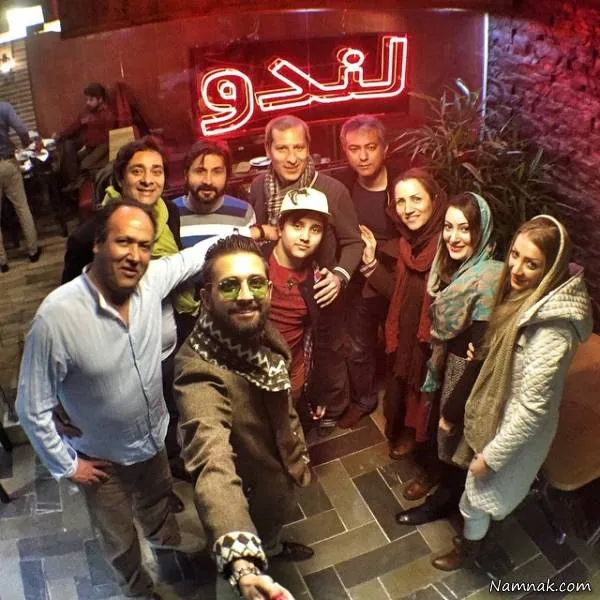 هنرمندان در رستوران محمدرضا هدایتی