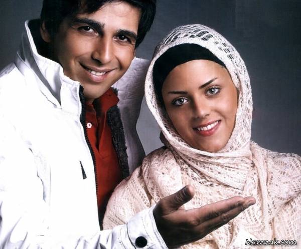 حمید گودرزی در کنار همسرش