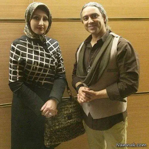مازیار فلاحی و همسرش