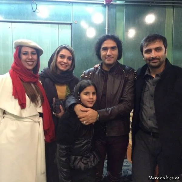 رضا یزدانی و همسرش در کنار الیکا عبدالرزاقی و همسرش امین زندگانی