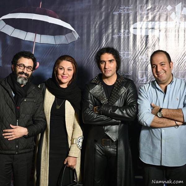 لاله اسکندری و همسرش در کنار رضا یزدانی و علی اوجی