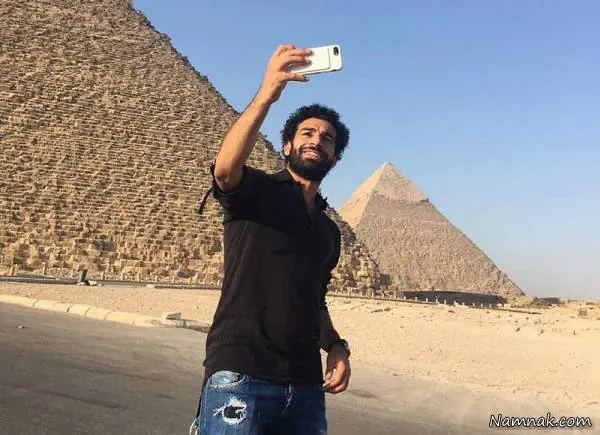 سلفی محمد صلاح با اهرام مصر