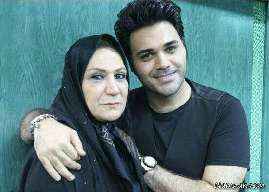 پوریا حیدری و مادرش 