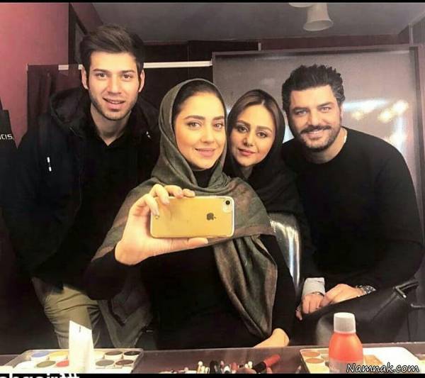 سلفی بهاره کیان افشاری و سام درخشانی