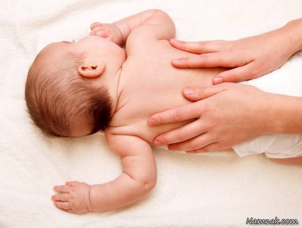 کاهش تب نوزاد