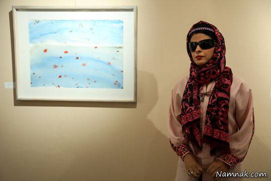 مریم حیدرزاده در نمایشگاه نقاشی