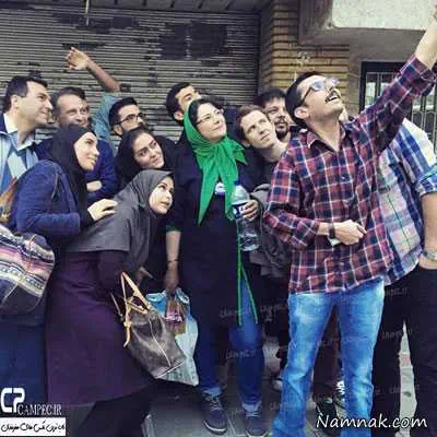 پشت صحنه آقا و خانم سنگی