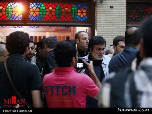 حبیب در مراسم علی طباطبایی 