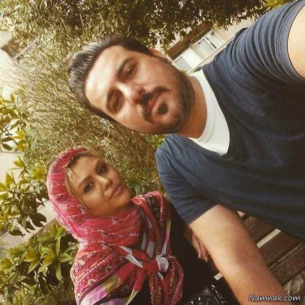 محسن کیایی و همسرش 