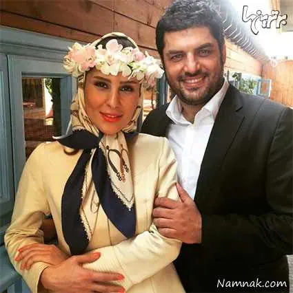 سام درخشانی و همسرش