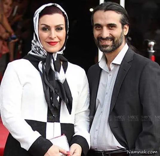 ماه چهره خلیلی و همسرش