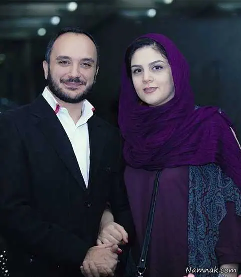 احسان کرمی و همسرش