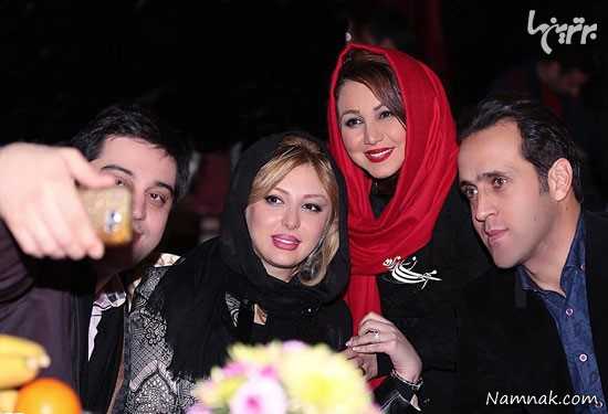 علی کریمی در کنار بهنوش بختیاری ، نیوشا ضیغمی و همسرش