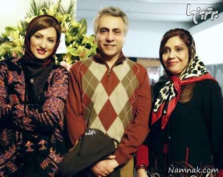 سمیرا حسینی در کنار بیژن امکانیان عزیز و همسر جان