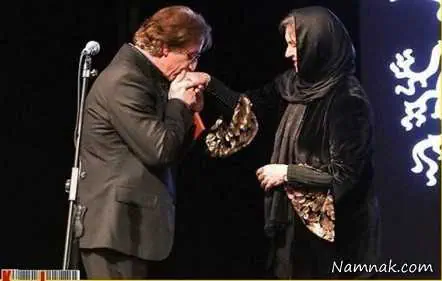 مسعود رایگان و همسرش 
