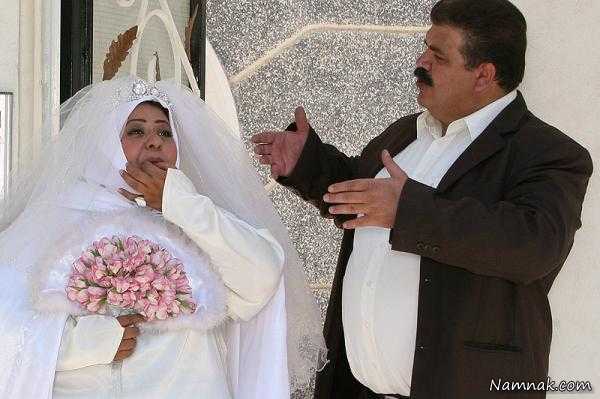 رابعه اسکویی با لباس عروس 