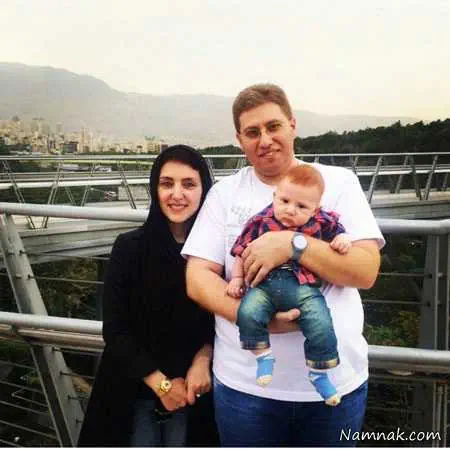 مهسا کرامتی و همسر و پسرش
