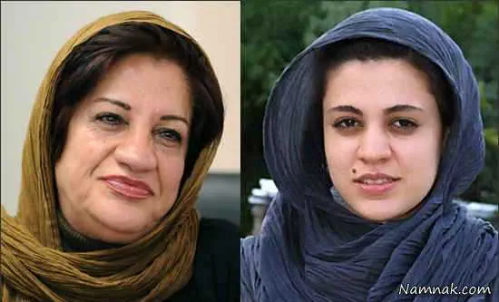 ناهید مسلمی و دخترش